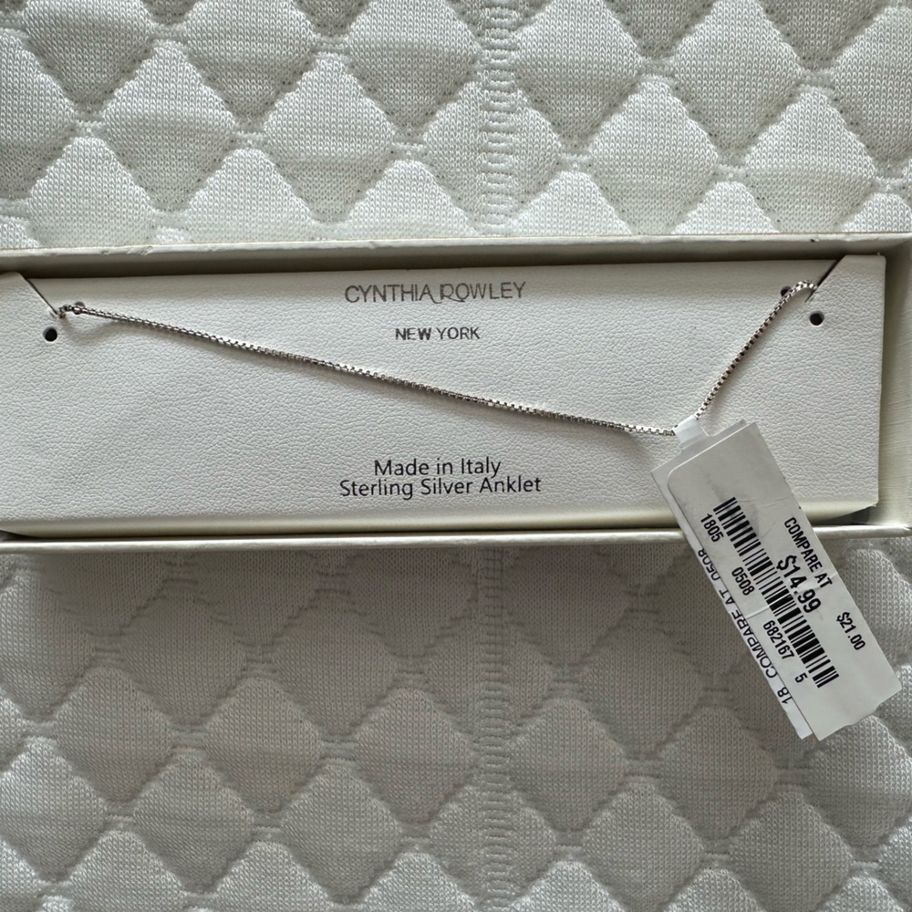 Cynthia Rowley Sterling Silver Anklet